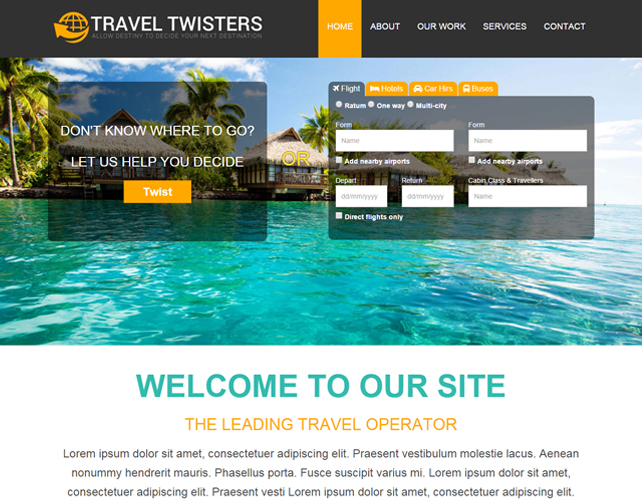 Website for Travel Consultant